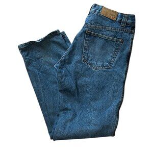 Vintage Bugle Boy Style Class A Jeans Men’s 36x32 Flag Patch 1977 Retro‎